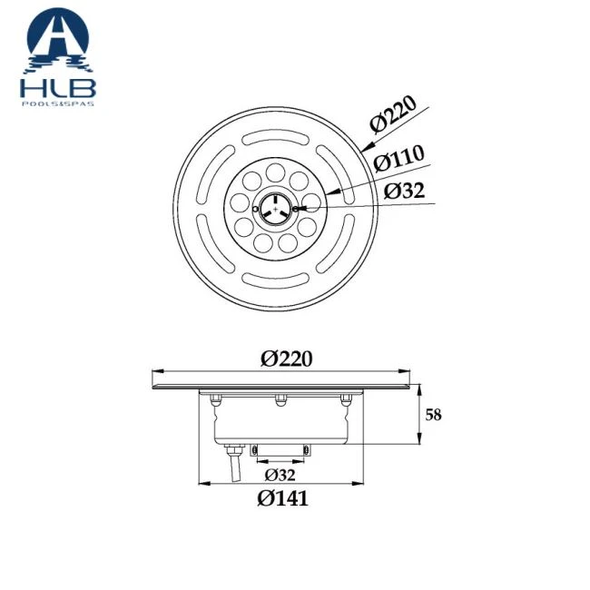 Stainless Steel Fountain Light